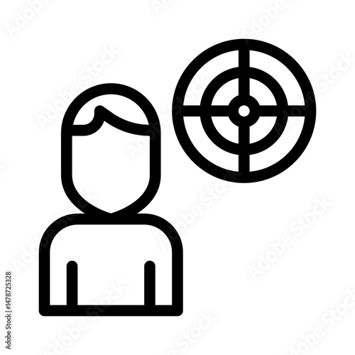 target line icon