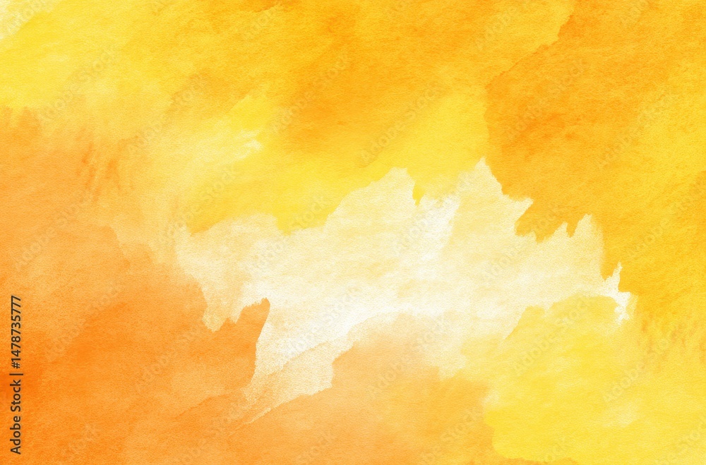Obraz premium Abstract watercolor painting in warm shades.