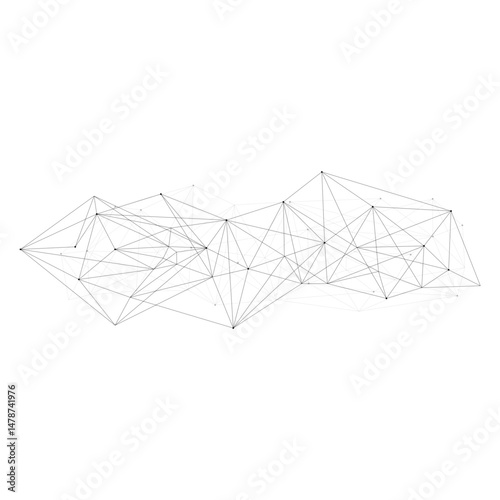 modern digital network. futuristic web connection