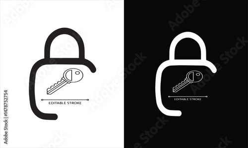 lock icon vector illustration
