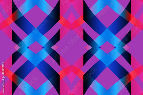 Beautiful glow colour caleidoscope gradient flower line art pattern wallpaper of indonesian traditional abstract batik ethnic dayak ornament for commercial ads	