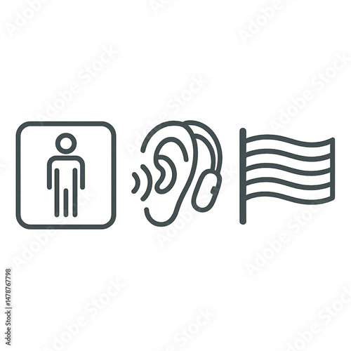  Inclusion and Accessibility Symbols Graphic Set
