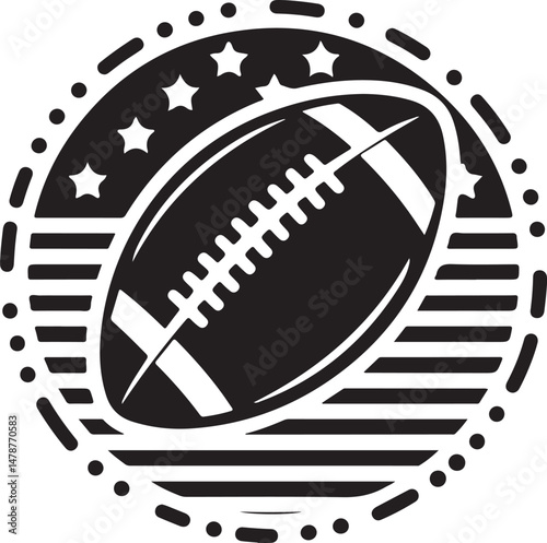 Quarterback Throwing Football Silhouette

Running Back with Ball Vector Design

Football Helmet and Ball Silhouette

Touchdown Celebration Silhouette Art

Football Player Tackling Scene Vector