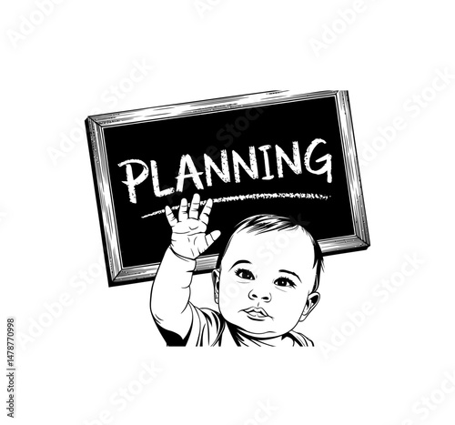 Family planning icon vector isolated on white. 