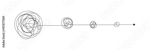 Hand drawn of tangle scrawl sketch. Abstract scribble, Vector illustration. EPS 10 .
