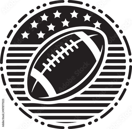 Quarterback Throwing Football Silhouette

Running Back with Ball Vector Design

Football Helmet and Ball Silhouette

Touchdown Celebration Silhouette Art

Football Player Tackling Scene Vector