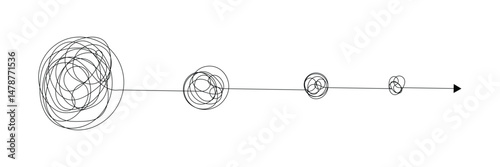 Hand drawn of tangle scrawl sketch. Abstract scribble, Vector illustration. EPS 10 .