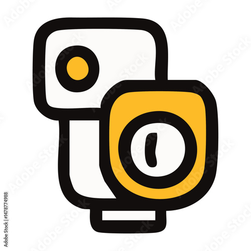 Action Camera Vector Icon – Compact Sports Cam Design for Adventure & Outdoor Use