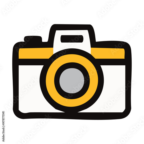 Camera Vector Icon – Classic Photography Device Symbol for Digital & Film Cameras
