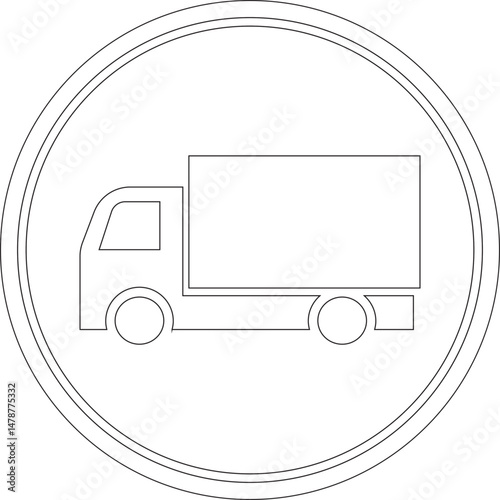 Highway sign line art icon .Road sections of different shapes.Different icon of highway sign.containing vehicle, car, road, highway, arrow, side and more vector design.Solid icons vector collection.