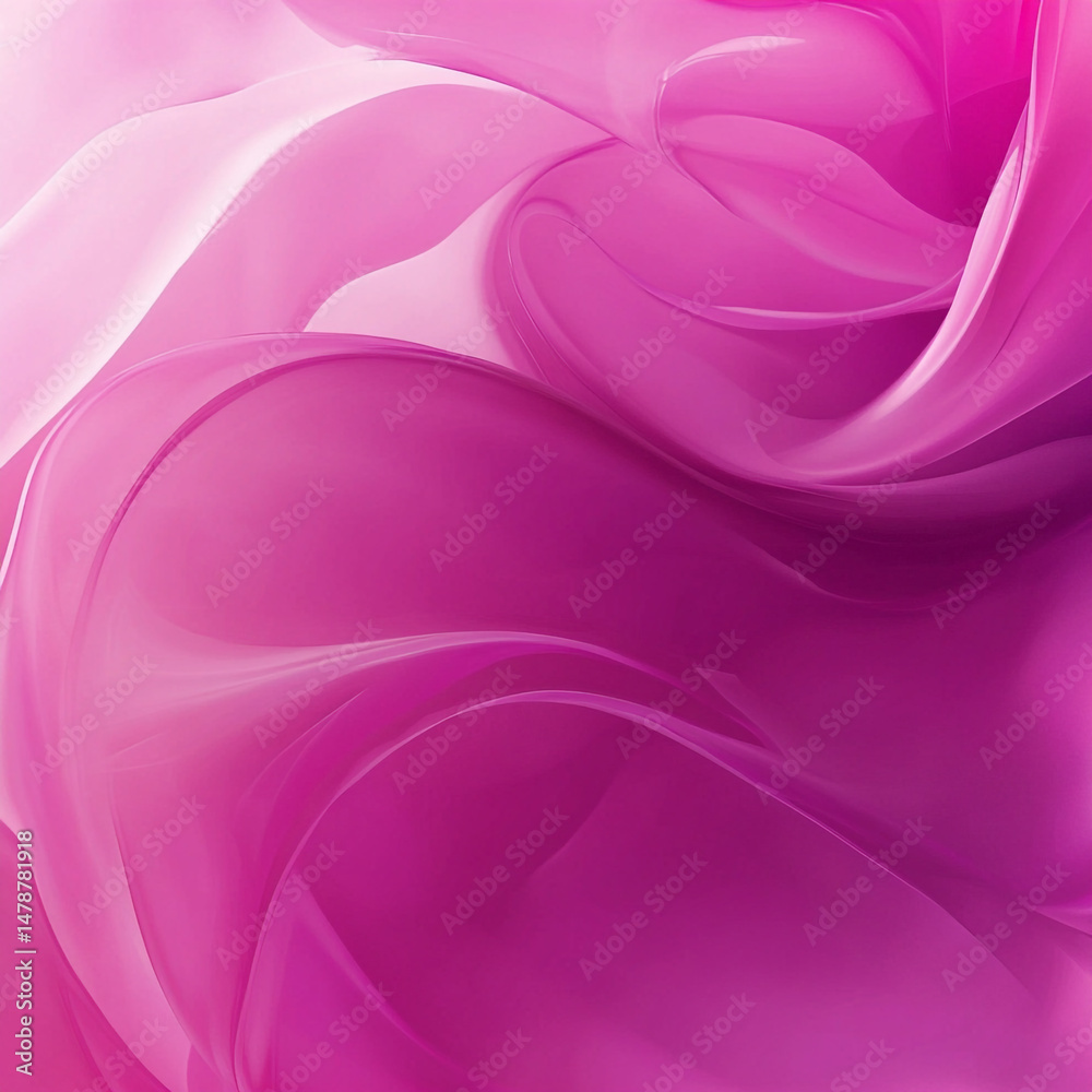 Obraz premium An abstract pink background featuring soft, flowing smoke patterns. The ethereal swirls create a dreamy, elegant atmosphere, perfect for beauty, fashion, or modern design themes.