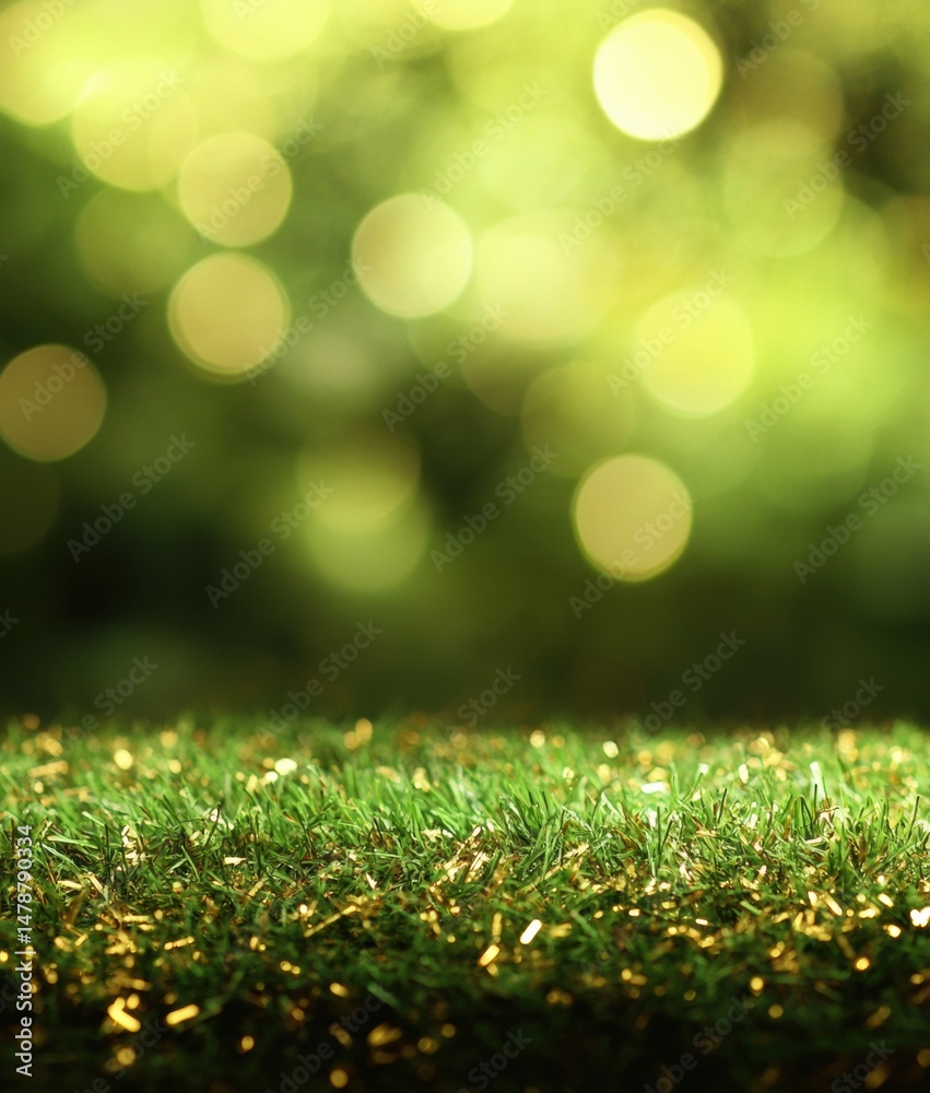 Obraz premium Ethereal Summer Solstice Golden Hour Radiant Nature Wellness Backdrop for Mindful Outdoor Lifestyle and Eco-Conscious Branding Experiences