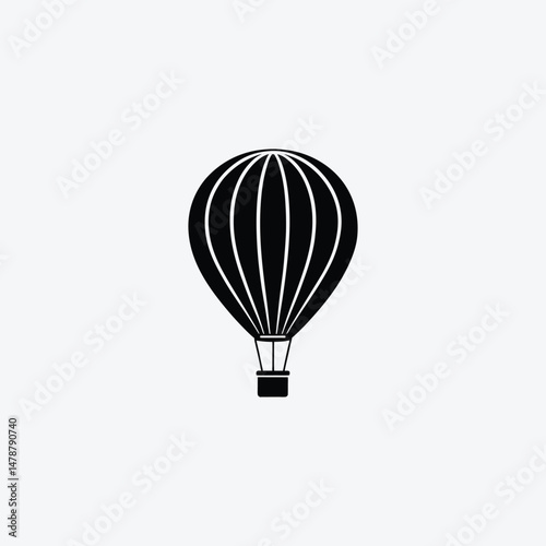Hot Air Balloon Floating Transport Icon