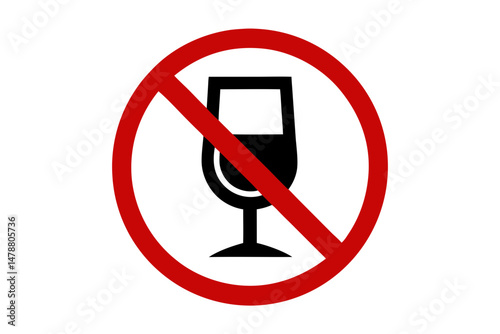no alcohol sign vector illustration 