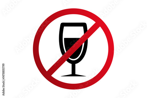 no alcohol sign vector illustration 