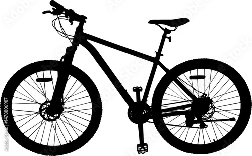 silhouette of a bicycle
