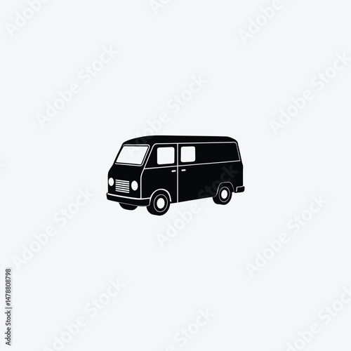 Van Transport Vehicle Icon Vector Art