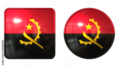 Angola Flag Icon