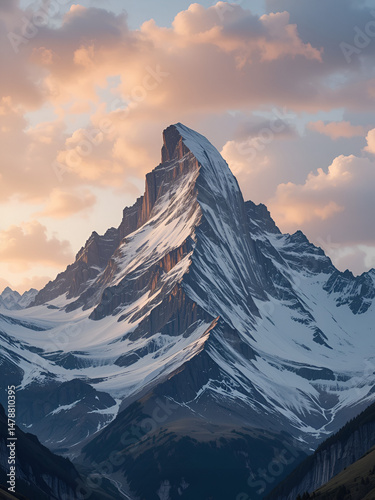 mountain triumvirate consisting of Eiger Monch and Jungfrau, switzerland