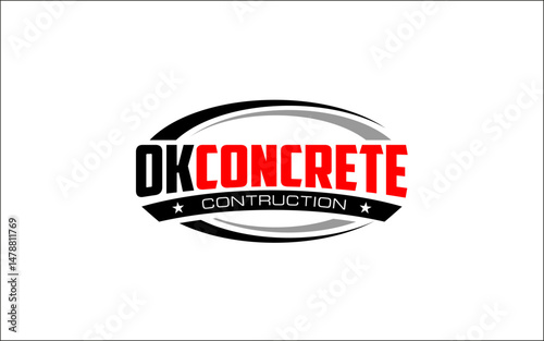 Illustration vector graphic of concrete mixer trucks logo design template