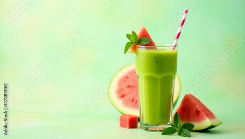 strawberry smoothie with kiwi