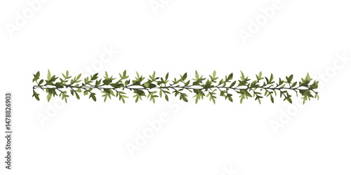 Wallpaper Mural Horizontal green camouflage vine border in flat style Torontodigital.ca