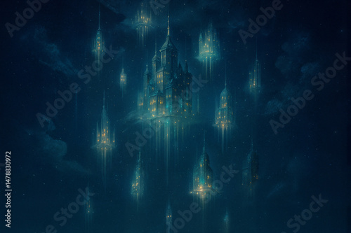 city ​​falling like snowflakes

