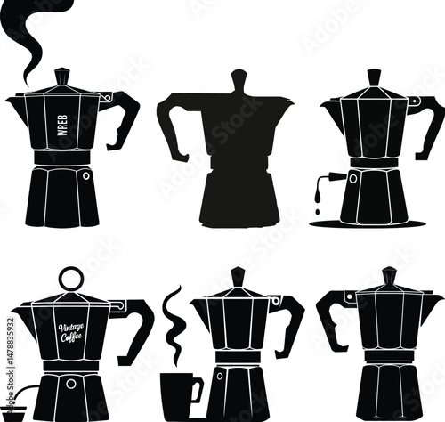 Water Pot Silhouette Elegant Vector Illustration for Design Projects