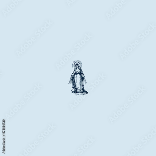 THESE HIGH QUALITY MOTHER MARIA VECTOR FOR USING VARIOUS TYPES OF DESIGN WORKS LIKE T-SHIRT, LOGO, TATTOO AND HOME WALL DESIGN