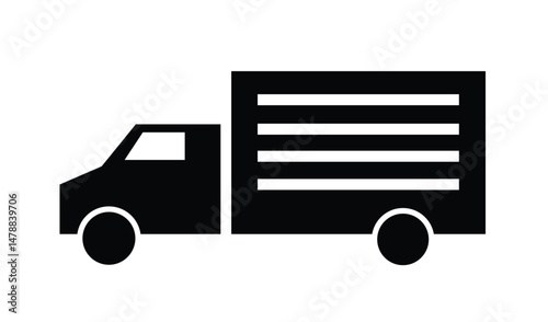 delivery truck icon truck transport delivery vehicle cargo transport goods transportation commercial vehicle industrial 