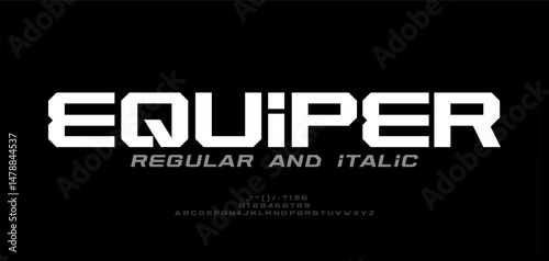 Sport modern minimal italic logo alphabet bold font. Abstract scifi science futuristic typography sport, technology, fashion, brand, future creative logos fonts. vector illustration