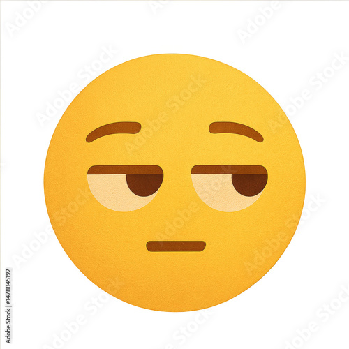 Emoji of Skepticism: Expressing doubt or disapproval, this emoji portrays a face with a side eye and subtle frown, perfect for conveying hesitation or disbelief.