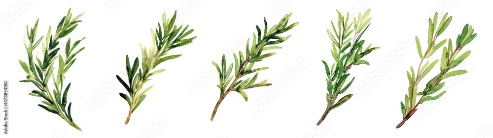 Fototapeta premium Fresh Rosemary Sprigs (2)