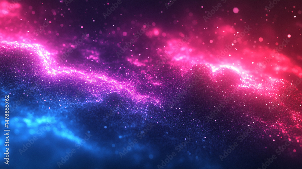 Fototapeta premium Cyberpunk-Inspired Seamless With Glowing Background