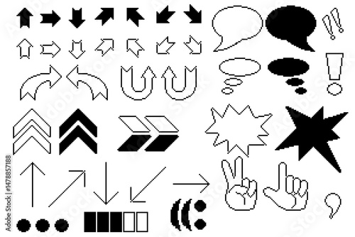Pixel-perfect icon with a sleek arrow cursor, designed for intuitive navigation