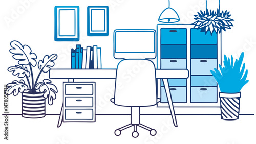 Modern Workspace Vibes – Organized, Calm, and Creative