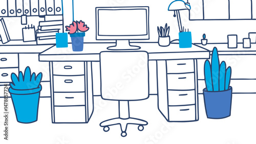 Modern Workspace Vibes – Organized, Calm, and Creative