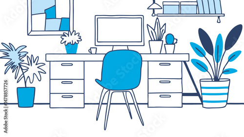 Modern Workspace Vibes – Organized, Calm, and Creative