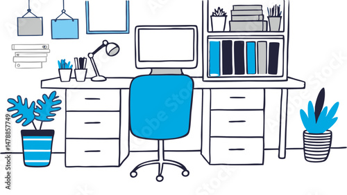 Modern Workspace Vibes – Organized, Calm, and Creative