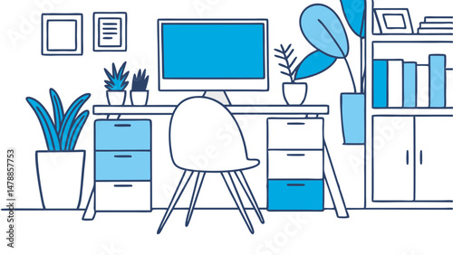 Modern Workspace Vibes – Organized, Calm, and Creative