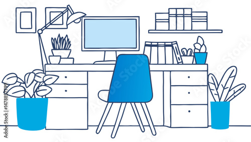Modern Workspace Vibes – Organized, Calm, and Creative