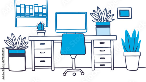 Modern Workspace Vibes – Organized, Calm, and Creative