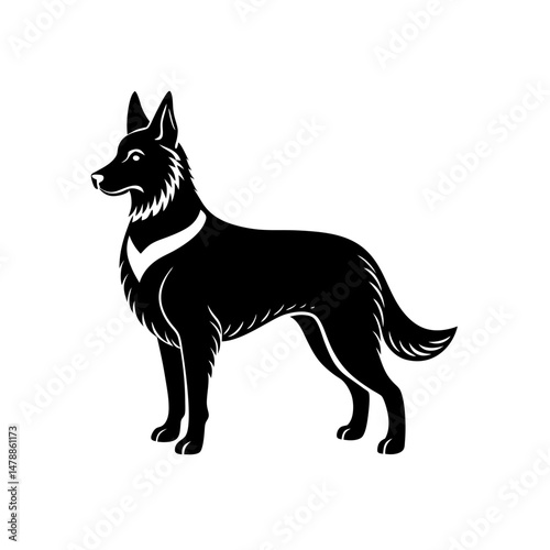shepherd dog sketch 