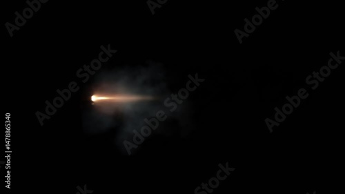 Realistic Muzzle Flash Effect with Alpha Matte – Gunfire and Weapon VFX