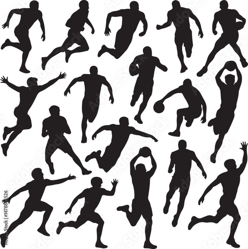 Football Player Silhouette Bundle – SVG PNG for Cricut & Sports Fans

Football Action Silhouettes – Quarterback, Tackle, and Throw Designs

Football Helmet & Ball Silhouettes – Digital Cut Files for F