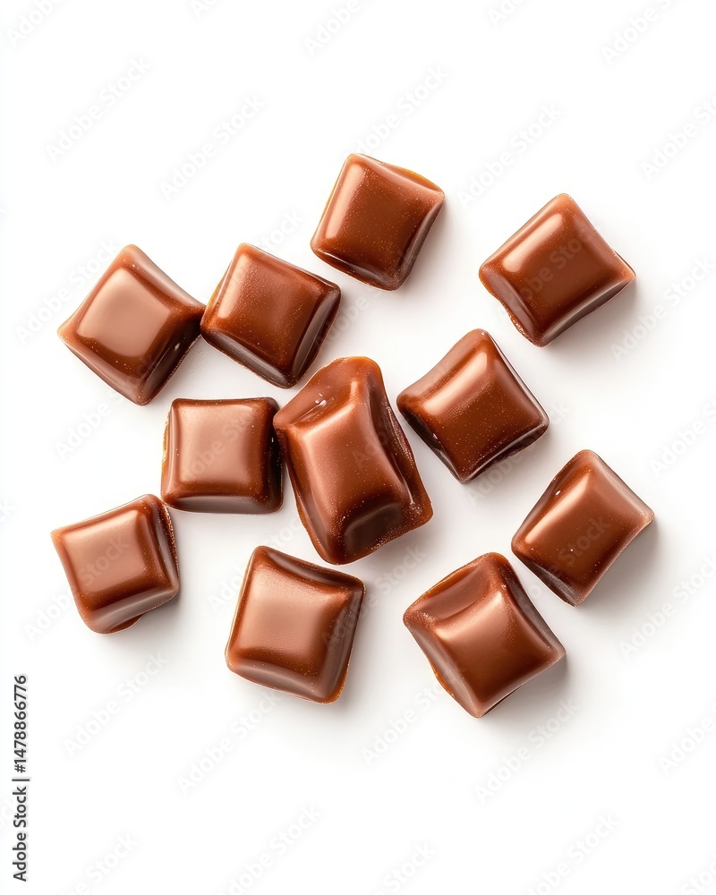 Scattered chocolate squares Scattered chocolate squares