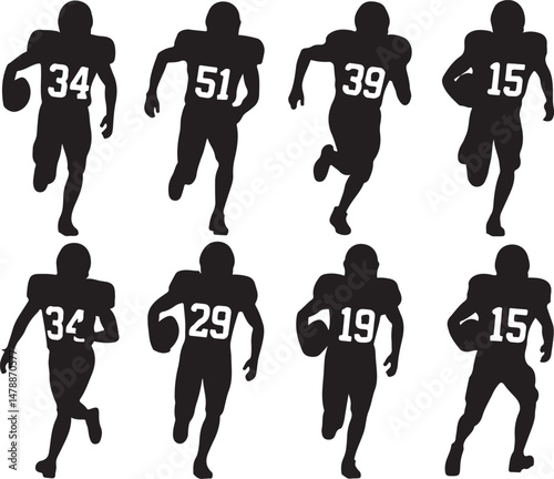 Football Player Silhouette Bundle – SVG PNG for Cricut & Sports Fans

Football Action Silhouettes – Quarterback, Tackle, and Throw Designs

Football Helmet & Ball Silhouettes – Digital Cut Files for F