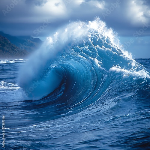 Fototapeta Naklejka Na Ścianę i Meble -  Powerful ocean wave (4)