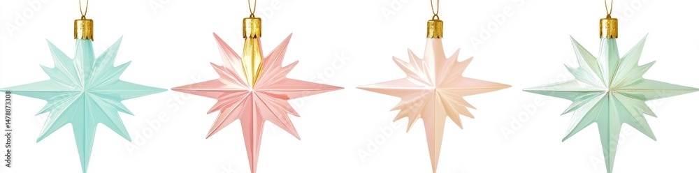 Obraz premium Pastel Star Ornaments