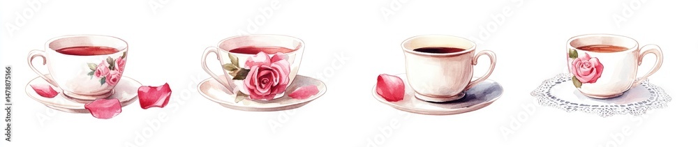 Delicate Floral Tea Cups (1) Delicate Floral Tea Cups (1)